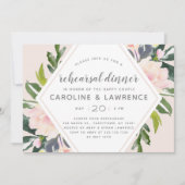 Invitation Flore printanière | Dîner de répétition Mariage (Devant)