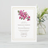 Invitation Flore Rose sauvage de Magenta (Debout devant)