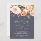 Invitation Flore rustique | Purple Le Mariage De (Devant)