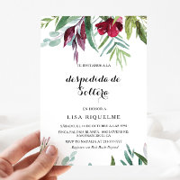 Flore tropicale et verdure Fête des mariées espagn