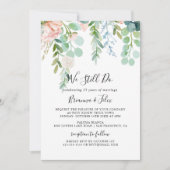 Invitation Flore Tropicale Nous Continuons À Vow Renouvelleme (Devant)