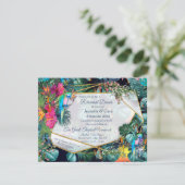 Invitation Flore tropicale Paradis & Oiseaux (Debout devant)