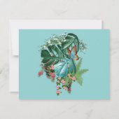 Invitation Flore tropicale Paradis & Oiseaux (Dos)