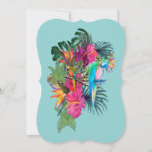 Invitation Flore tropicale Paradis & Oiseaux (Dos)