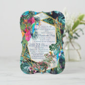 Invitation Flore tropicale Paradis & Oiseaux (Debout devant)
