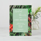 Invitation Flore tropicale, Terre, Moderne, Fête des mariées, (Debout devant)