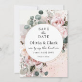 Invitation Flore vierge Enregistrer la date (Devant)