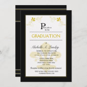 Invitation Florence Fleur de Lis Diplôme (Devant / Derrière)