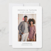 Invitation Florence Italie Mariage Save the Date (Dos)