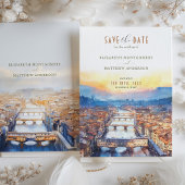 Invitation Florence Italie Ponte Vecchio Sauvegarder la date