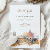 Invitation Florence Italie Skyline Économisez-le-Date