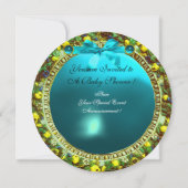 INVITATION FLORENTINE FRUITS BLUE RIBBON BÉBÉ GARÇON DOUCHE (Dos)