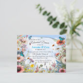 Invitation Flores florales du printemps et de l'été (Debout devant)