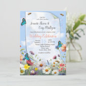 Invitation Flores florales du printemps et de l'été (Debout devant)