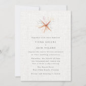 Invitation Florida Coastal Beach Mariage d'aquarelle (Devant)