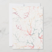 Invitation Florida Coastal Beach Mariage d'aquarelle (Dos)