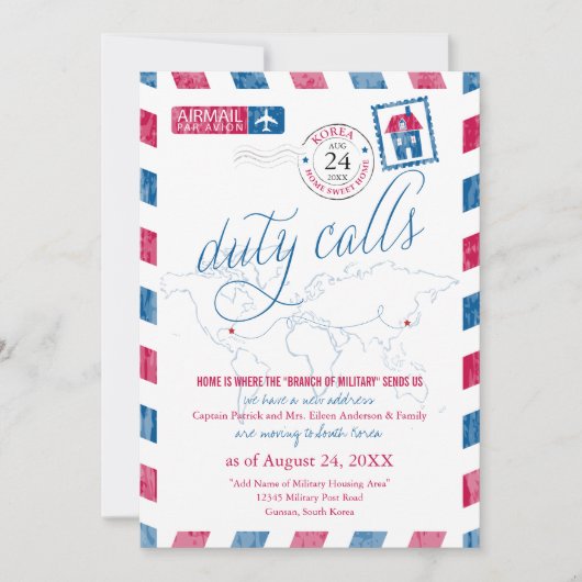 Invitation Floride à Corée Aéronefs Militaire Déménagement (Devant)