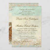 Invitation Floride Tortue de mer moderne Côte Plage Ocean Bea (Devant / Derrière)