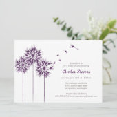 Invitation Flottante Dandelion Shower/Party (Debout devant)