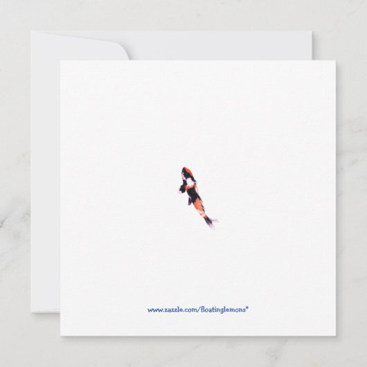 Invitation flottante de Koi (Dos)