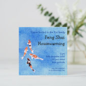 Invitation flottante Koi blue (Debout devant)