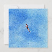 Invitation flottante Koi blue (Dos)