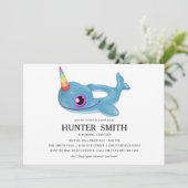 Invitation Flotte de la piscine Narwhal Anniversaire Pool Par (Debout devant)