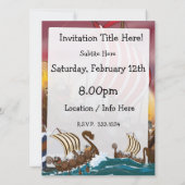 Invitation Flotte d'invasion Viking (Dos)