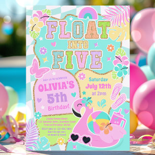 Invitation Flotter dans cinq Varsity Preppy Girl 5e anniversa