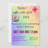 Invitation flotter dans l'année cinq (Devant)