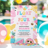 Invitation Flotter dans quatre Tropical Beach 4e fête d'anniv