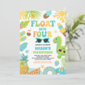Invitation Flotter dans quatre Tropical Beach 4e fête d'anniv (Debout devant)
