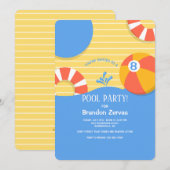 Invitation Flotteurs de Piscine (Devant / Derrière)