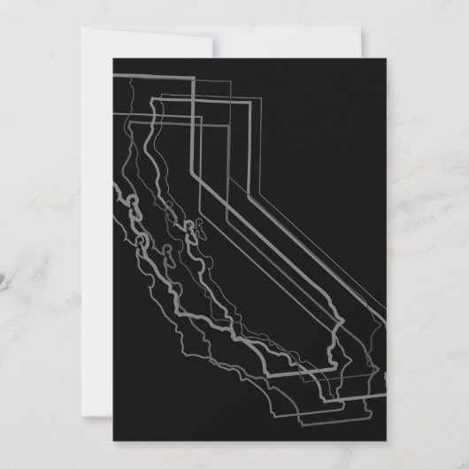 Invitation flou californien (Devant)