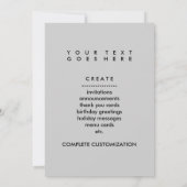 Invitation flou californien (Dos)