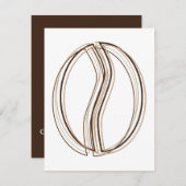 Invitation flou de café (Devant / Derrière)