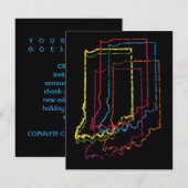 Invitation flou de fierté indiana (Devant / Derrière)