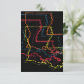 Invitation flou de fierté louisiana (Debout devant)