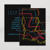 Invitation flou de fierté louisiana (Devant / Derrière)