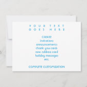 Invitation flou de la fierté hawaïenne (Dos)