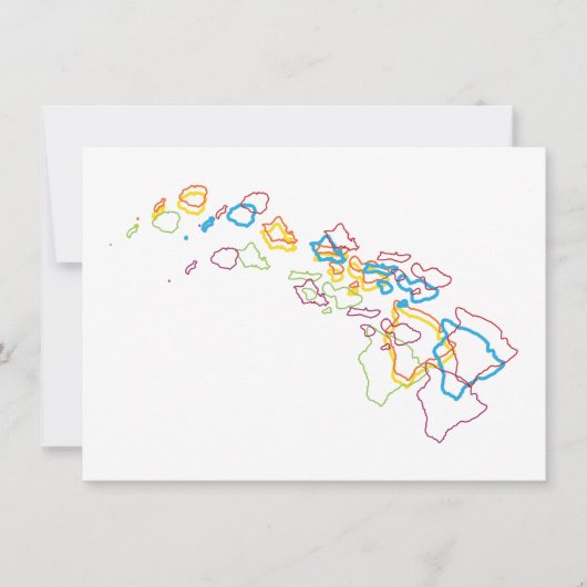 Invitation flou de la fierté hawaïenne (Devant)