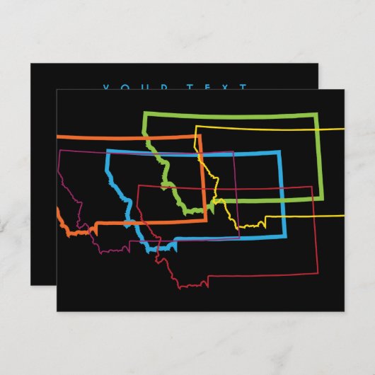 Invitation flou de la fierté montana (Devant / Derrière)