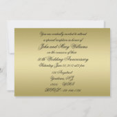 Invitation Flourish Golden 50e Anniversaire de Mariage (Dos)