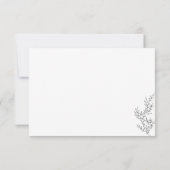 Invitation Flower Boho Clear Détails du mariage Automne (Dos)