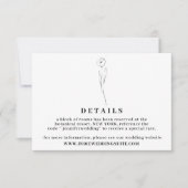 Invitation Flower Boho Clear Indie Détails simple (Devant)