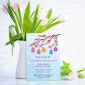 Invitation Flower Branch Fête des oeufs de Pâques