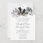 Invitation Flower Branch Vintages Inséparables Mariage Invita (Devant)