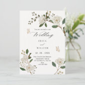 Invitation Flower branch wedding (Debout devant)