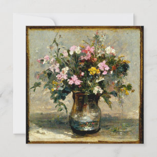 Invitation Flower Buque Oil Painting Stilllife