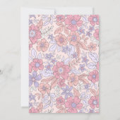 Invitation Flower First Birthday | FLEUR SAUVAGE (Dos)